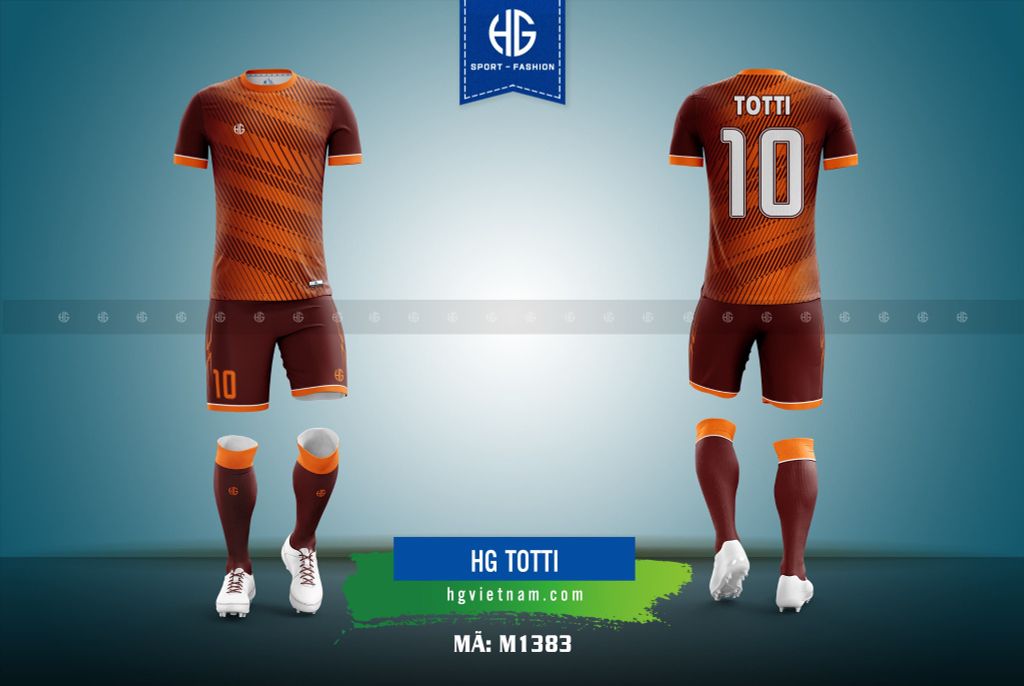 Áo bóng đá thiết kế M1383. HG Totti