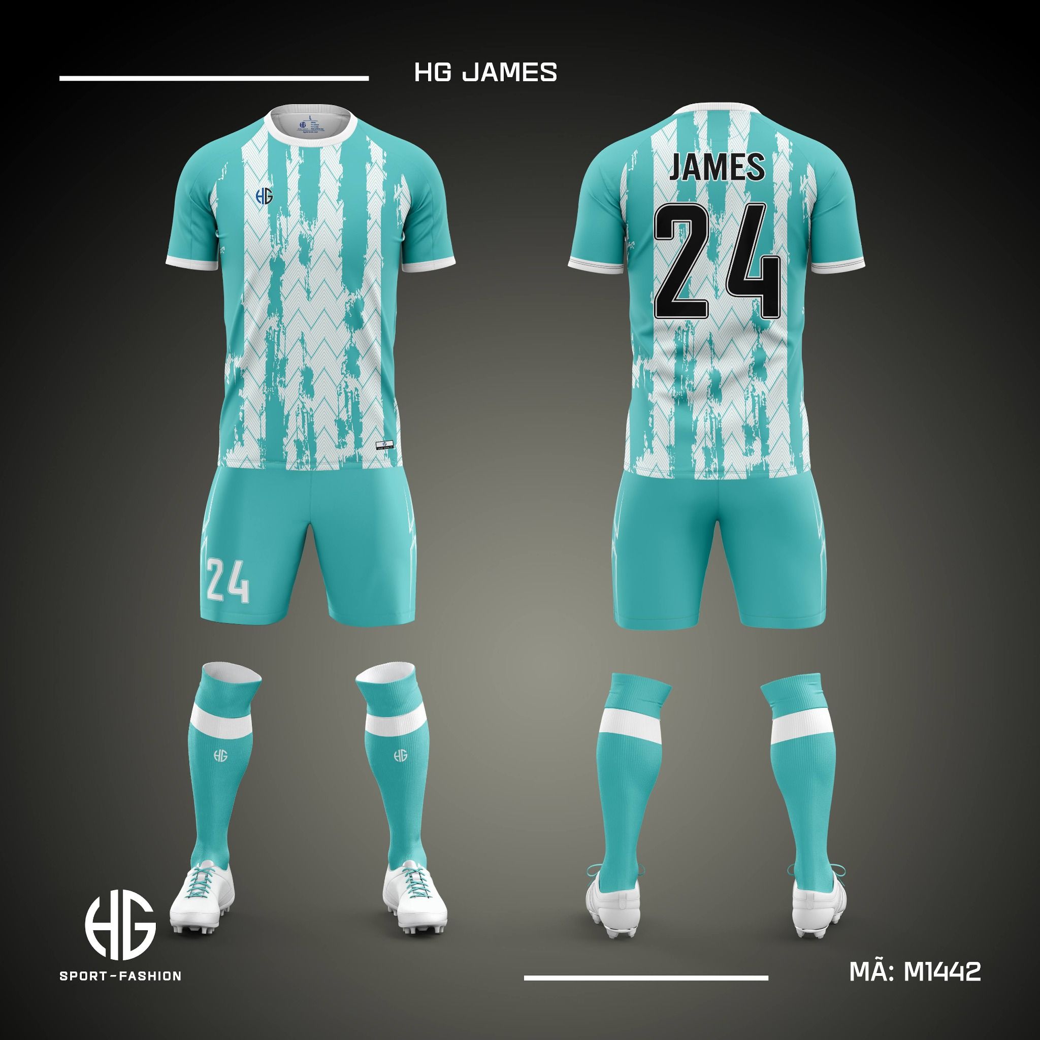  Áo bóng đá thiết kế M1442. HG James 
