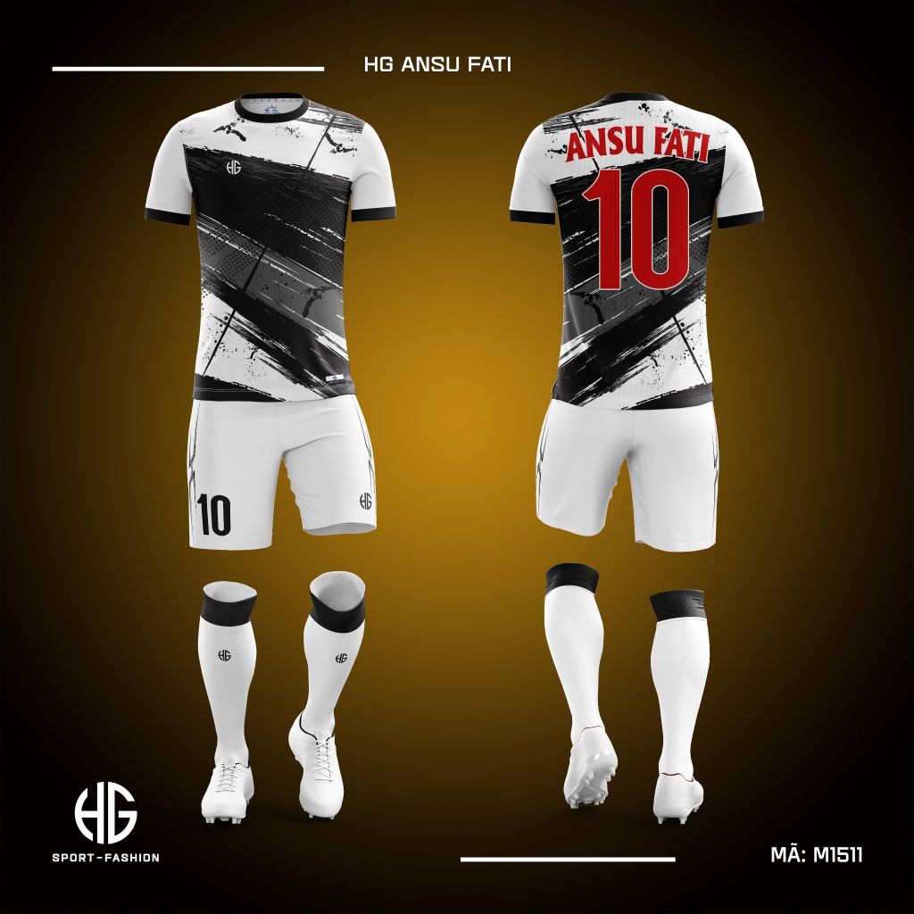  Áo bóng đá thiết kế M1511. HG Ansu Fati 