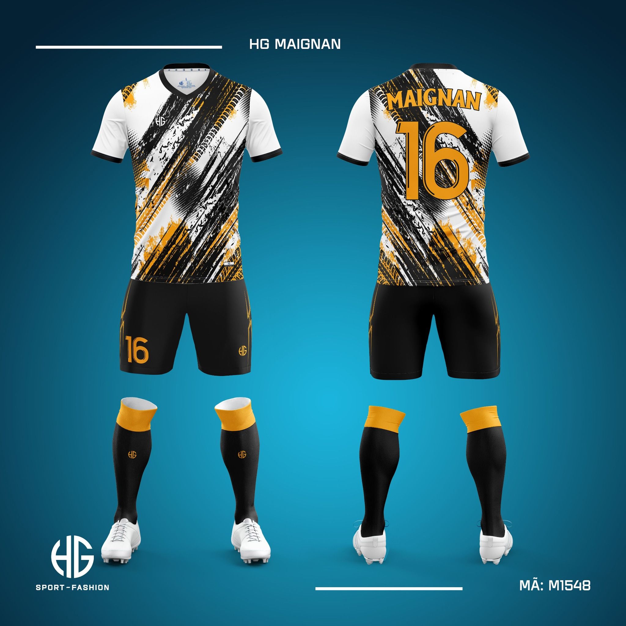 Áo bóng đá thiết kế M1548. HG Maignan