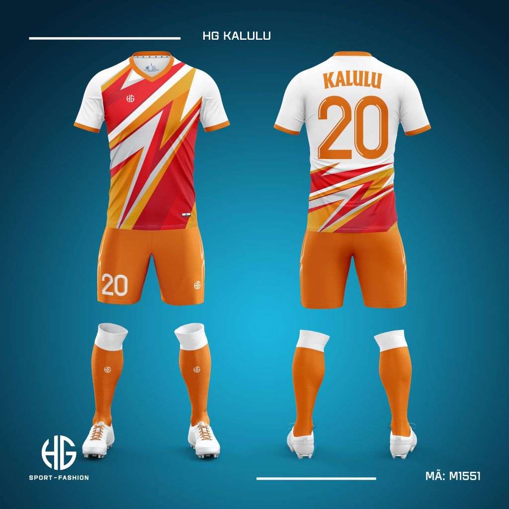 Áo bóng đá thiết kế M1551. HG Kalulu