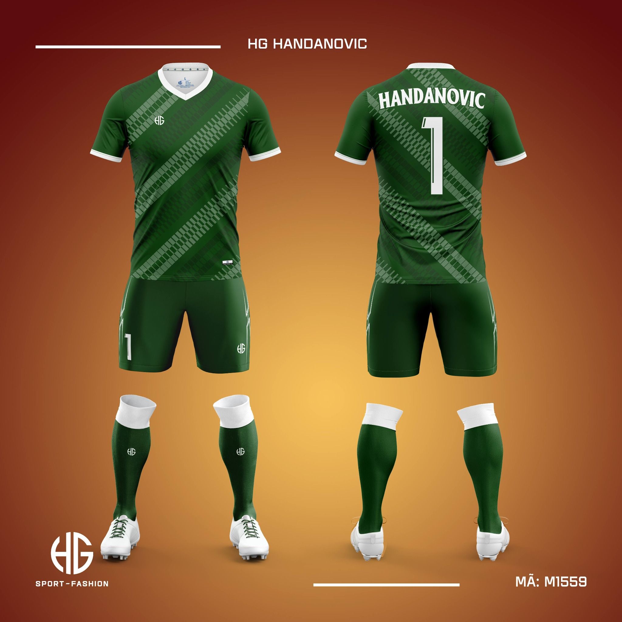 Áo bóng đá thiết kế M1559. HG Handanovic