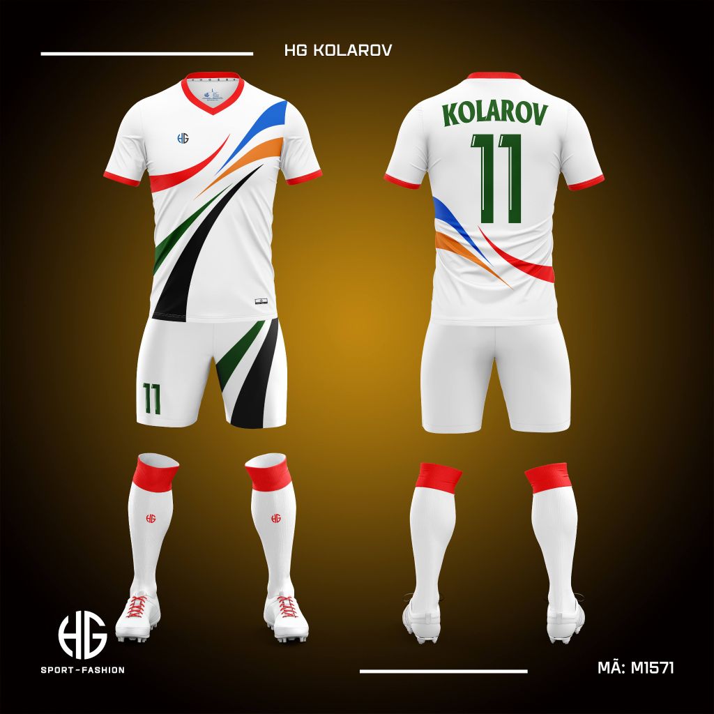 Áo bóng đá thiết kế M1571. HG Kolarov 