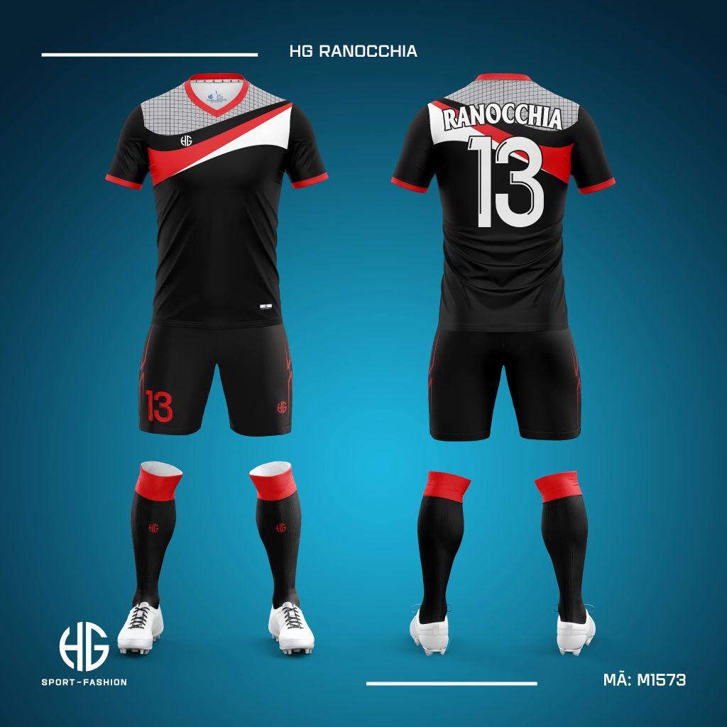 Áo bóng đá thiết kế M1573. HG Ranocchia