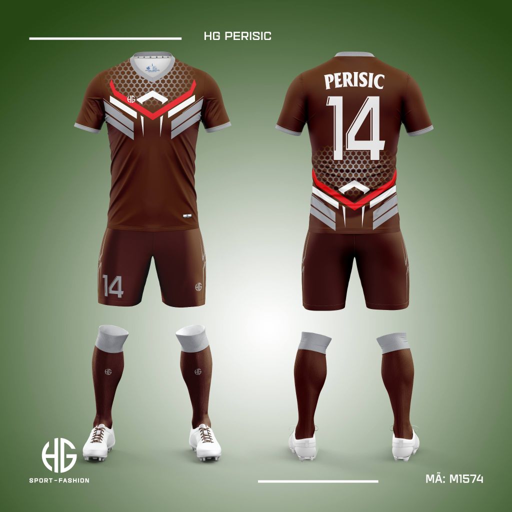  Áo bóng đá thiết kế M1574. HG Perisic 