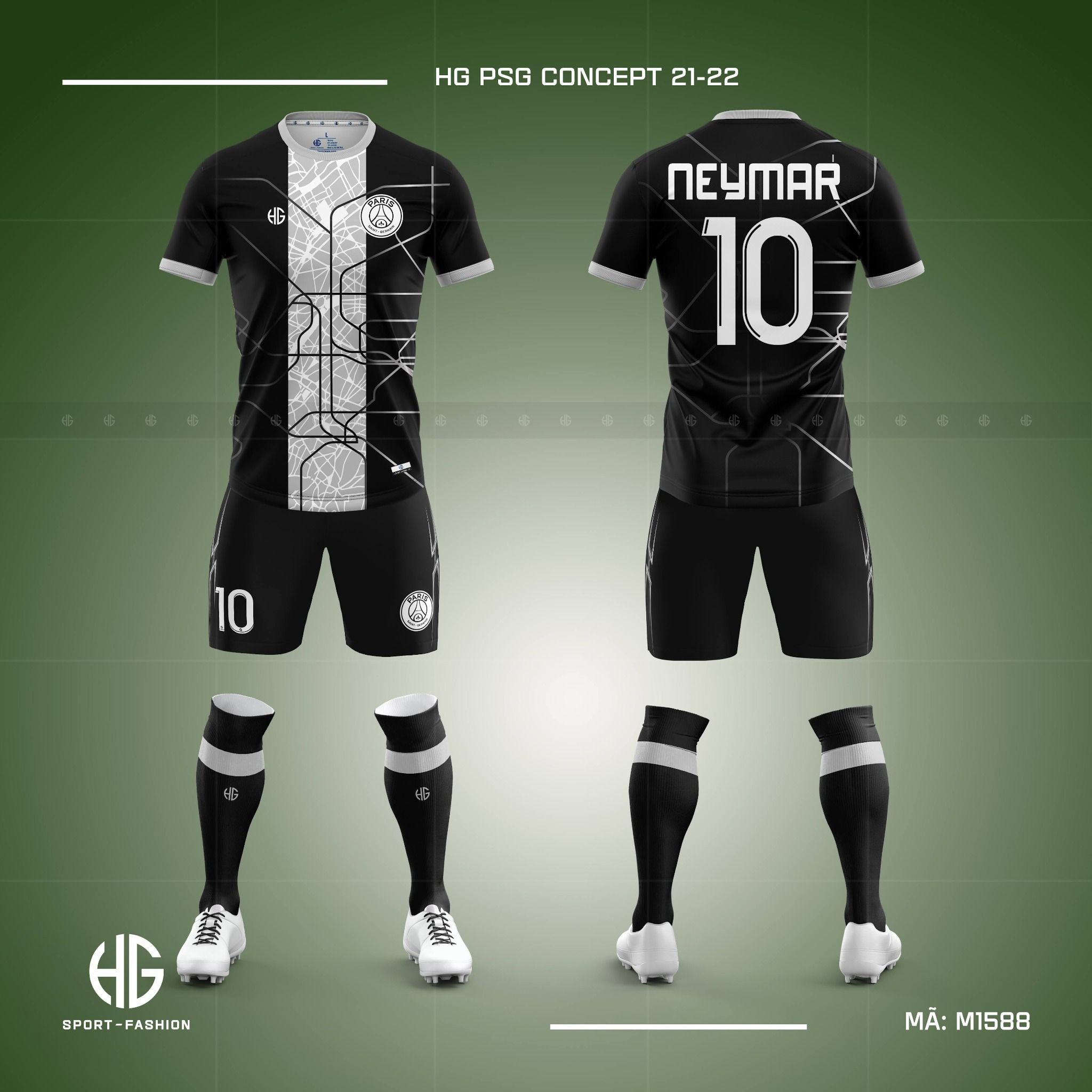 Áo bóng đá câu lạc bộ PSG Concept 21-22 M1588