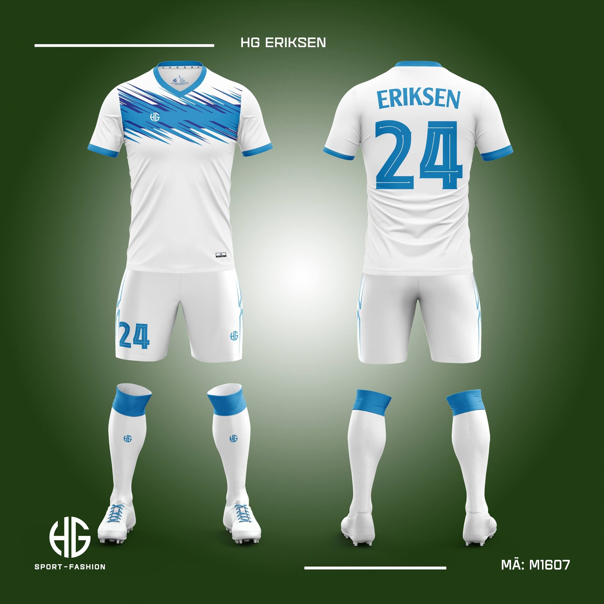 Áo bóng đá thiết kế M1607. HG Eriksen 