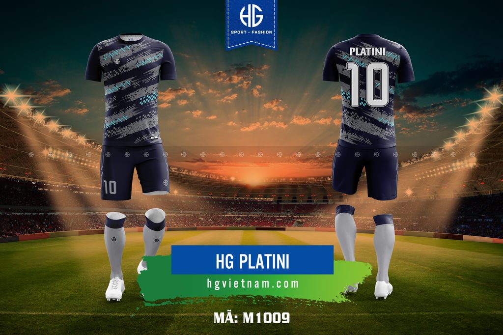  Áo bóng đá thiết kế M1009. HG Platini 