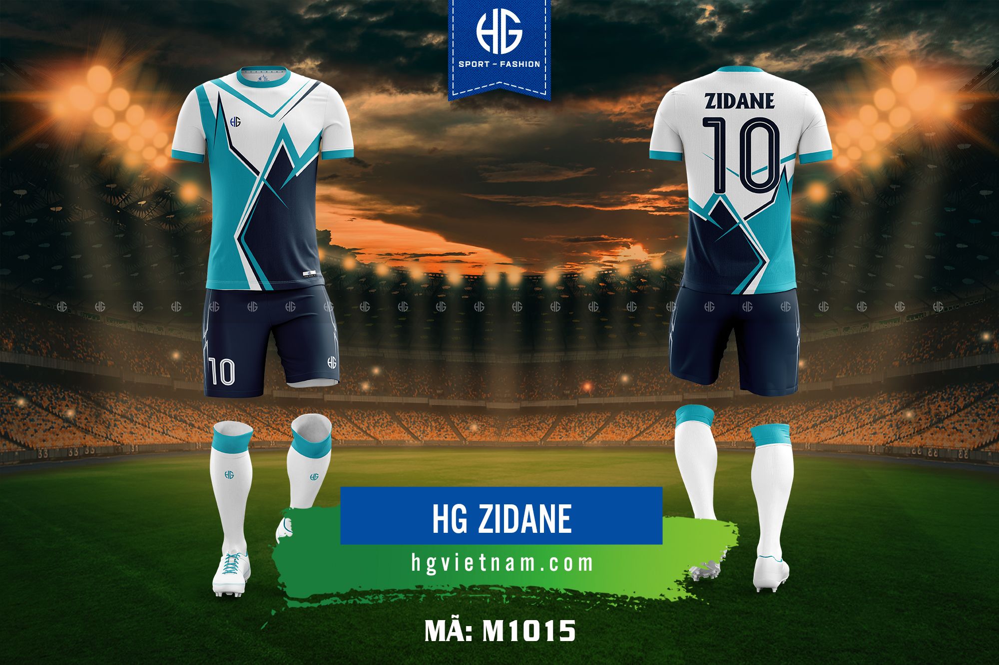 Áo bóng đá thiết kế M1015. HG Zidane