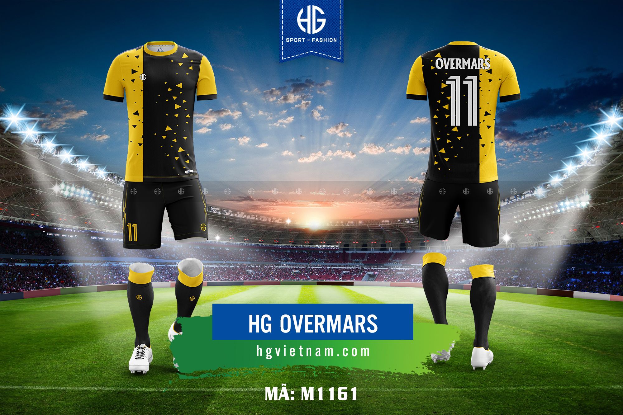 Áo bóng đá thiết kế M1161. HG Overmars