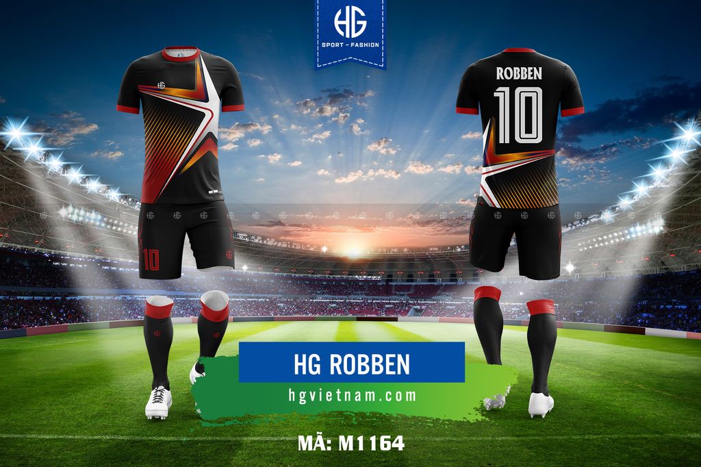  Áo bóng đá thiết kế M1164. HG Robben 