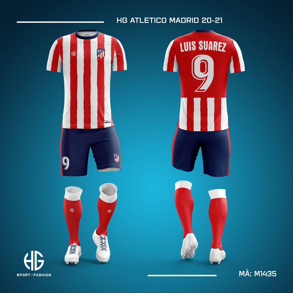  Áo bóng đá câu lạc bộ M1435. HG Atletico Madrid 20-21 