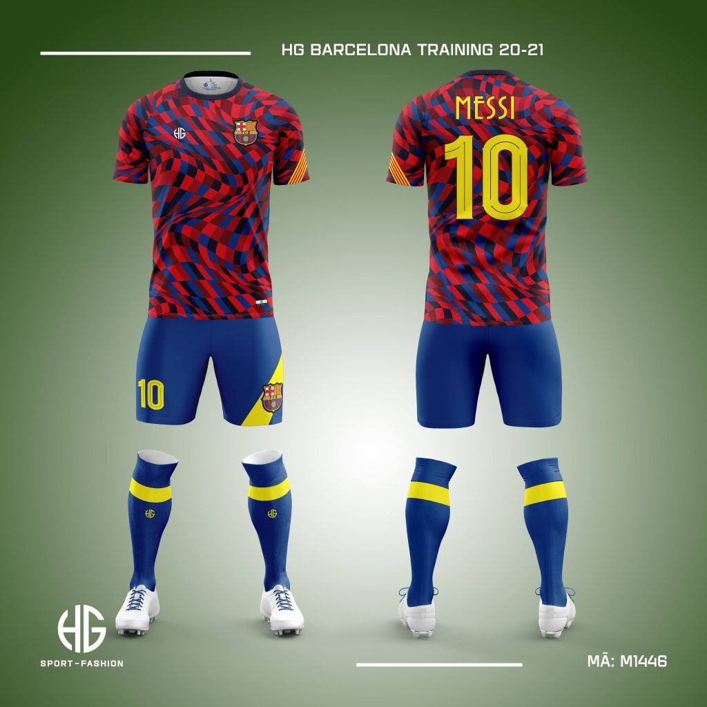 Áo bóng đá câu lạc bộ M1446. HG Barcelona Training 20-21
