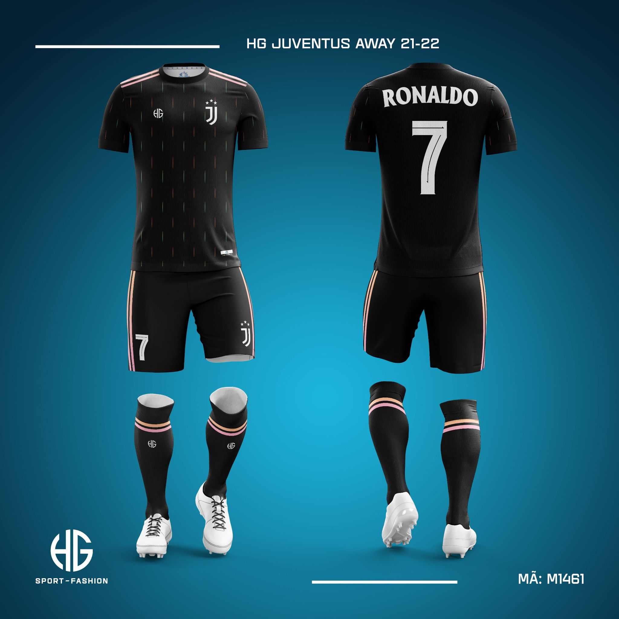 Áo bóng đá câu lạc bộ M1461. HG Juventus Away 21-22