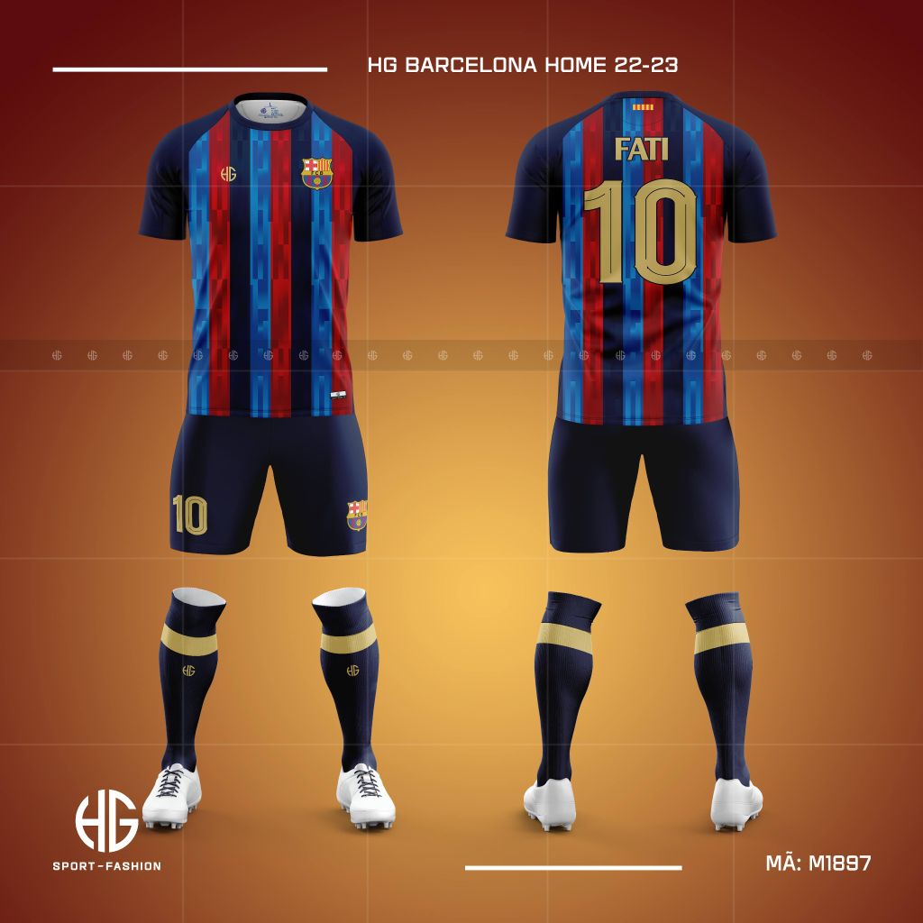  Áo bóng đá câu lạc bộ Barcelona Home 22-23 M1897. HG 