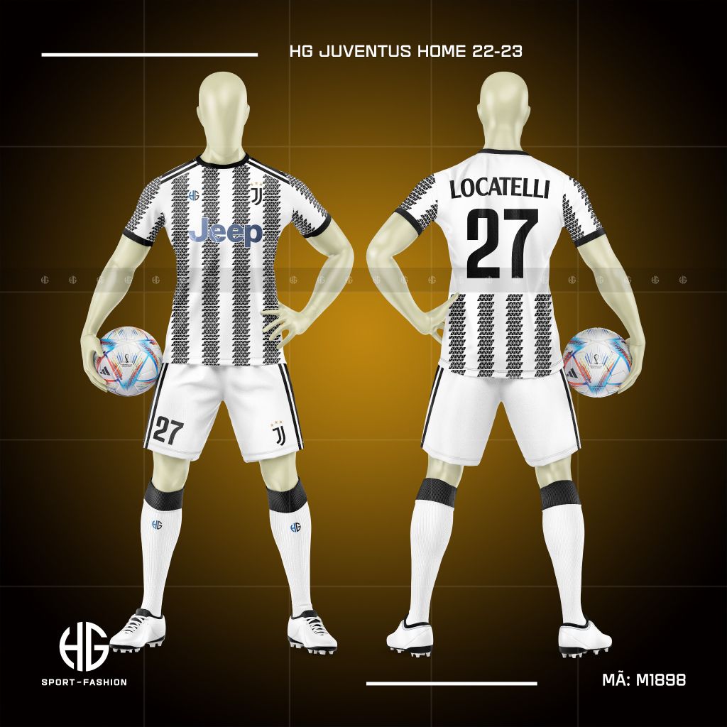Áo bóng đá câu lạc bộ Juventus Home 22-23 M1898. HG