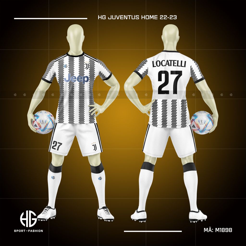  Áo bóng đá câu lạc bộ Juventus Home 22-23 M1898. HG 