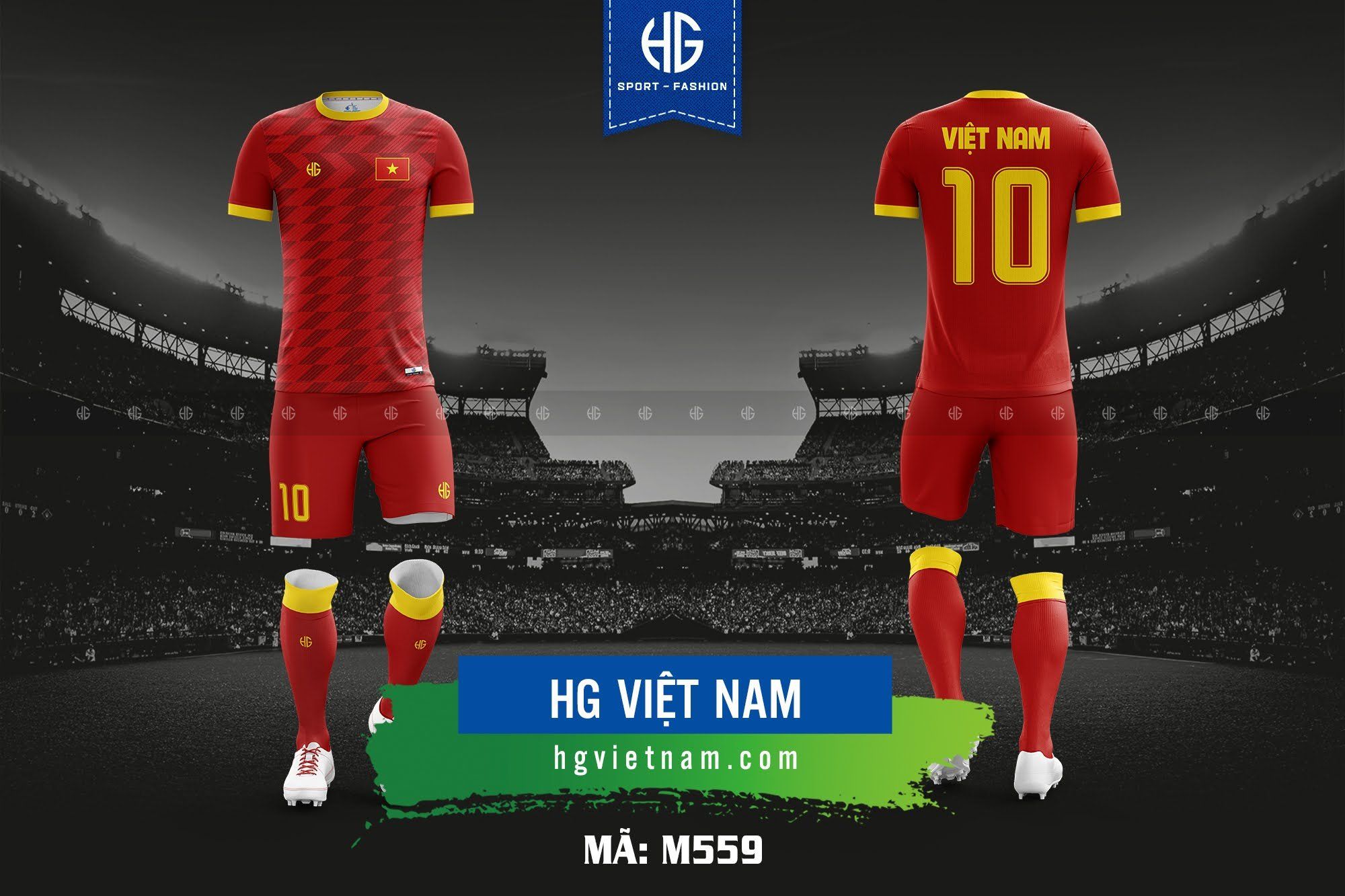 Áo bóng đá đội tuyển Việt Nam M559. HG