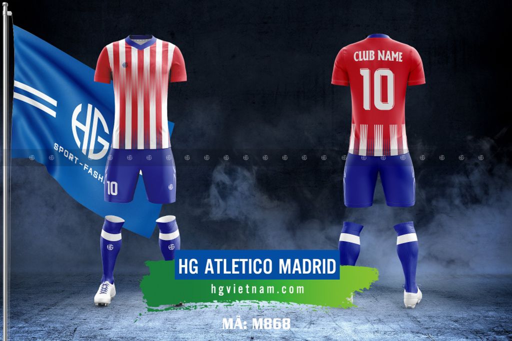  Áo bóng đá câu lạc bộ Atletico Madrid M868. HG 