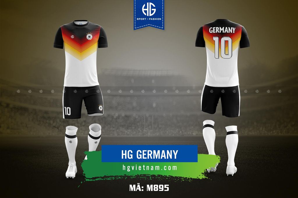 Áo bóng đá đội tuyển Đức M895. HG Germany