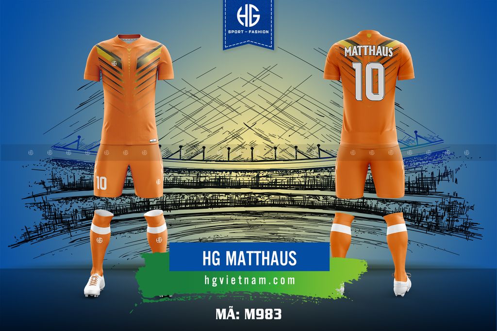  Áo bóng đá thiết kế M983. HG Matthaus 