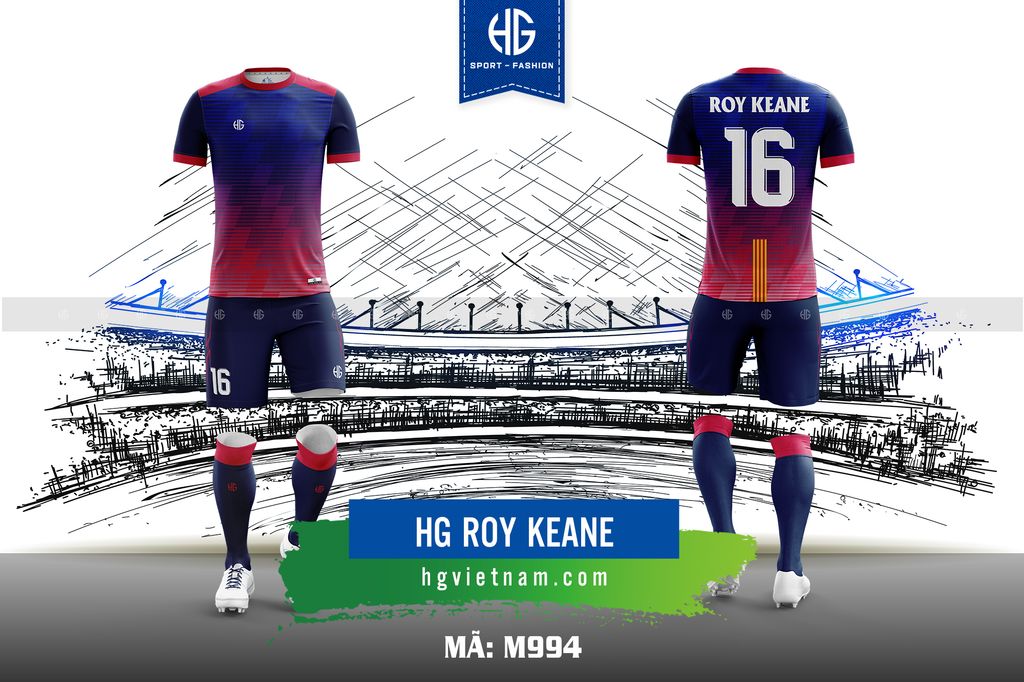  Áo bóng đá thiết kế M994. HG Roy Keane 