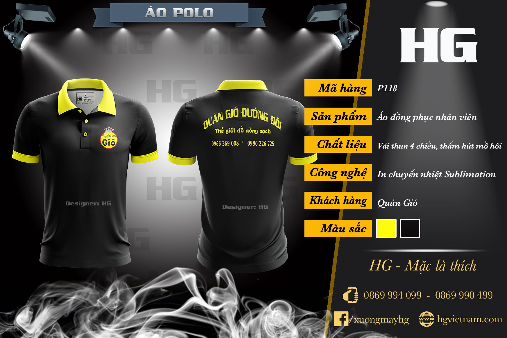 Tổng hợp mẫu áo đồng phục polo màu đen