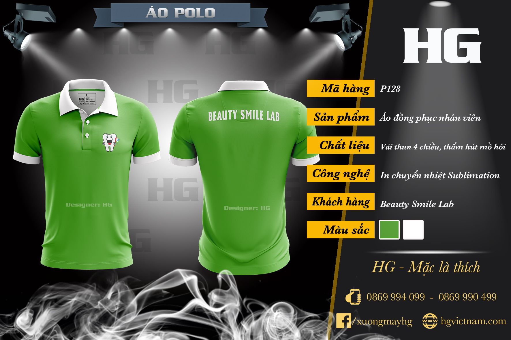 Tổng hợp mẫu áo đồng phục polo màu xanh lá
