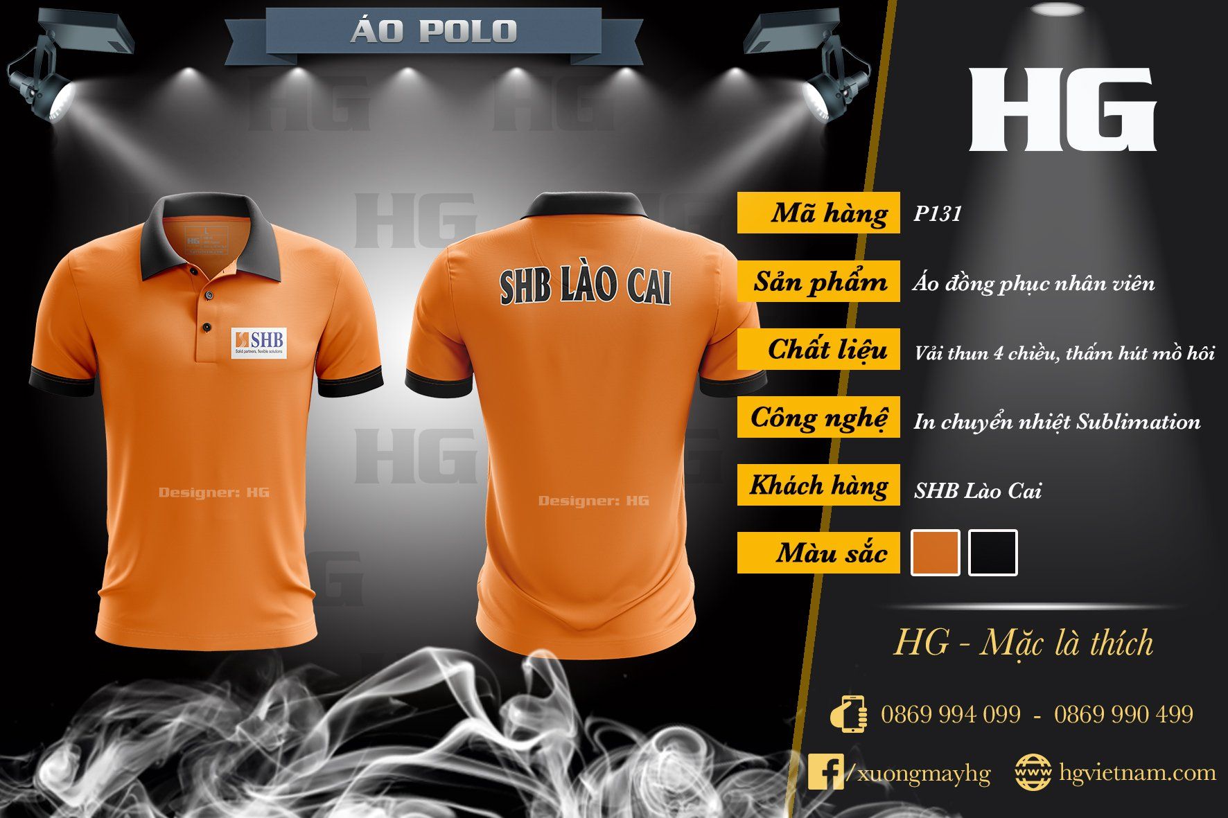 Tổng hợp mẫu áo đồng phục polo màu cam