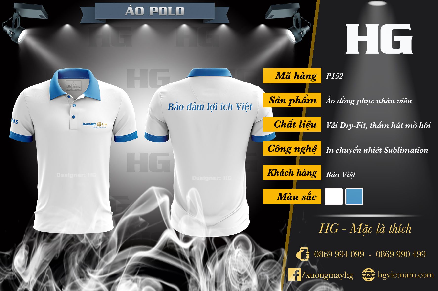 Tổng hợp mẫu áo đồng phục polo màu trắng