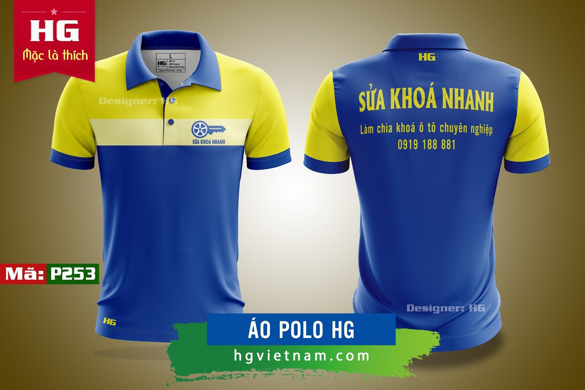 Tổng hợp mẫu áo đồng phục polo màu xanh dương