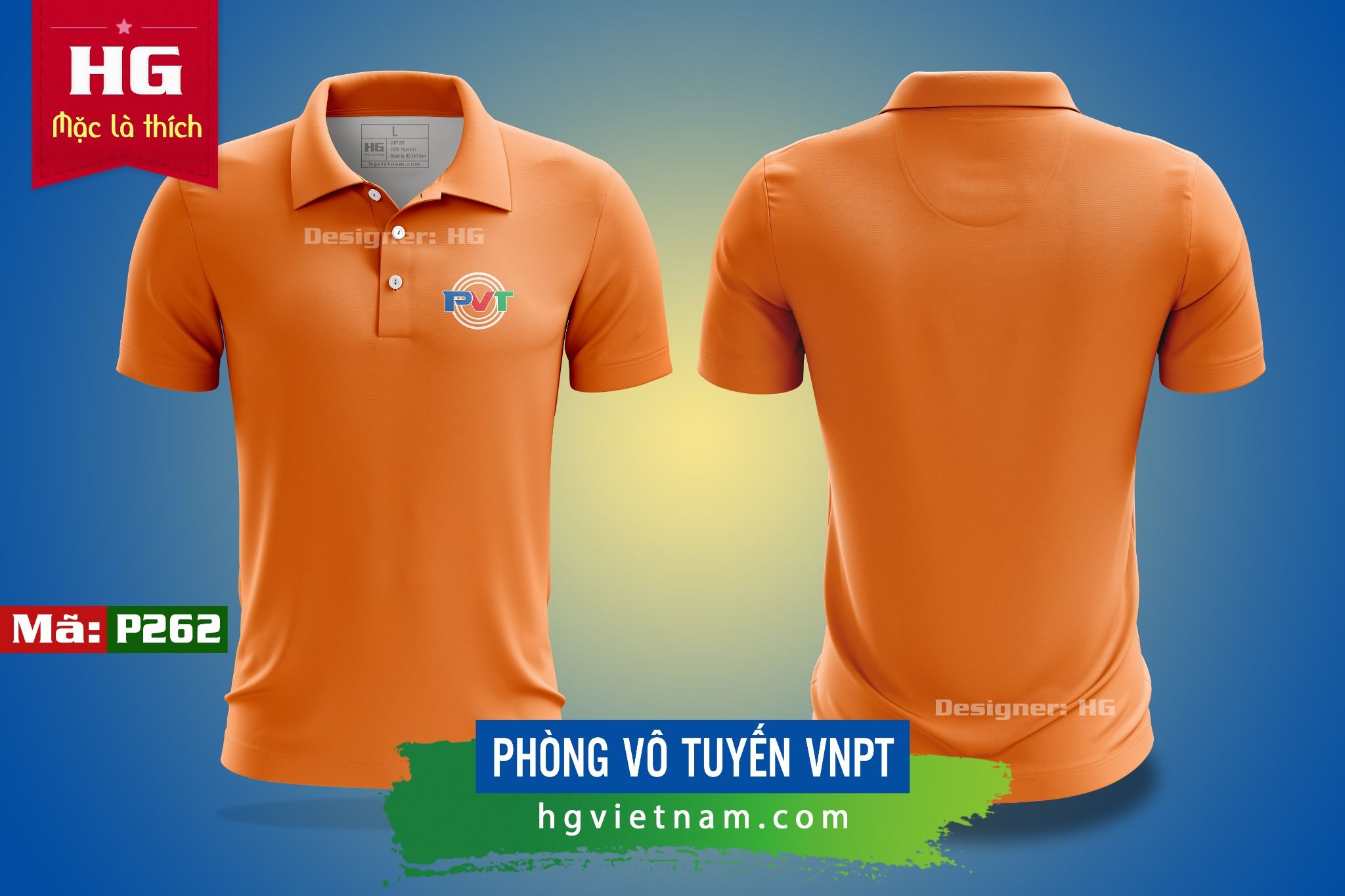 Tổng hợp mẫu áo đồng phục polo màu cam
