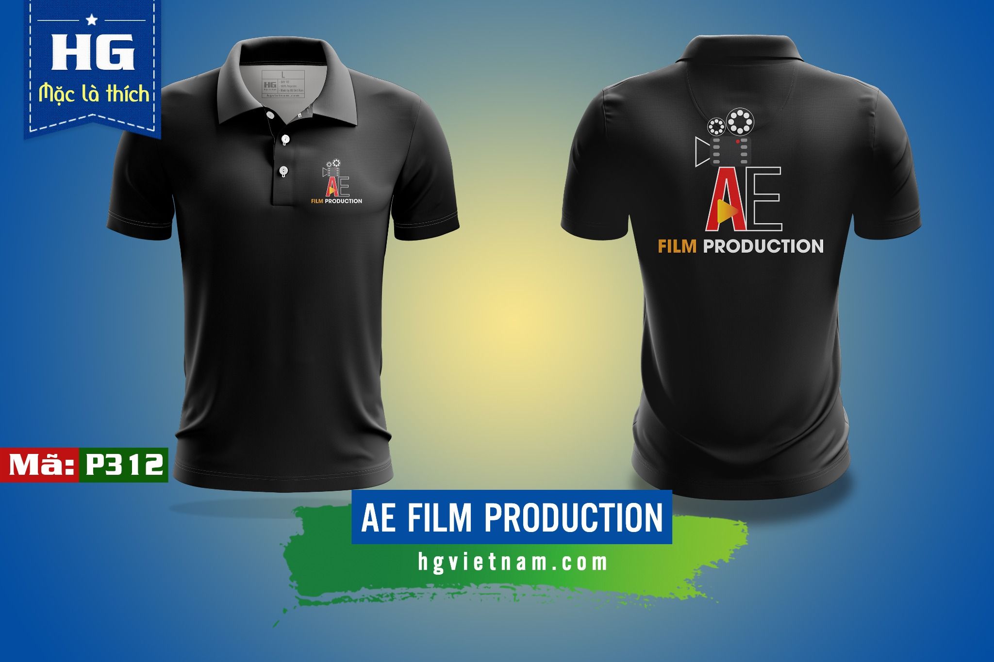 Tổng hợp mẫu áo đồng phục polo màu đen