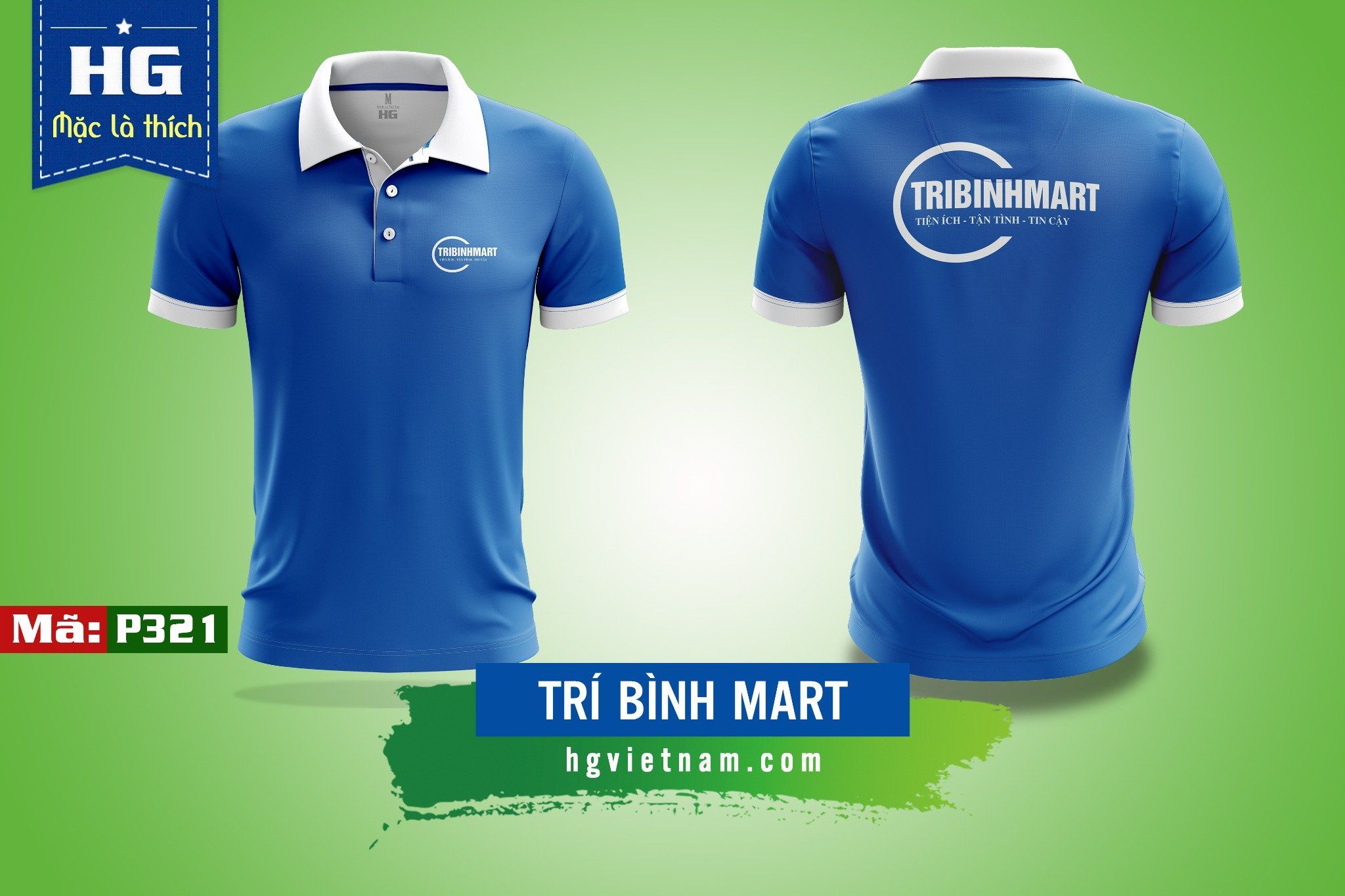 Tổng hợp mẫu áo đồng phục polo màu xanh dương
