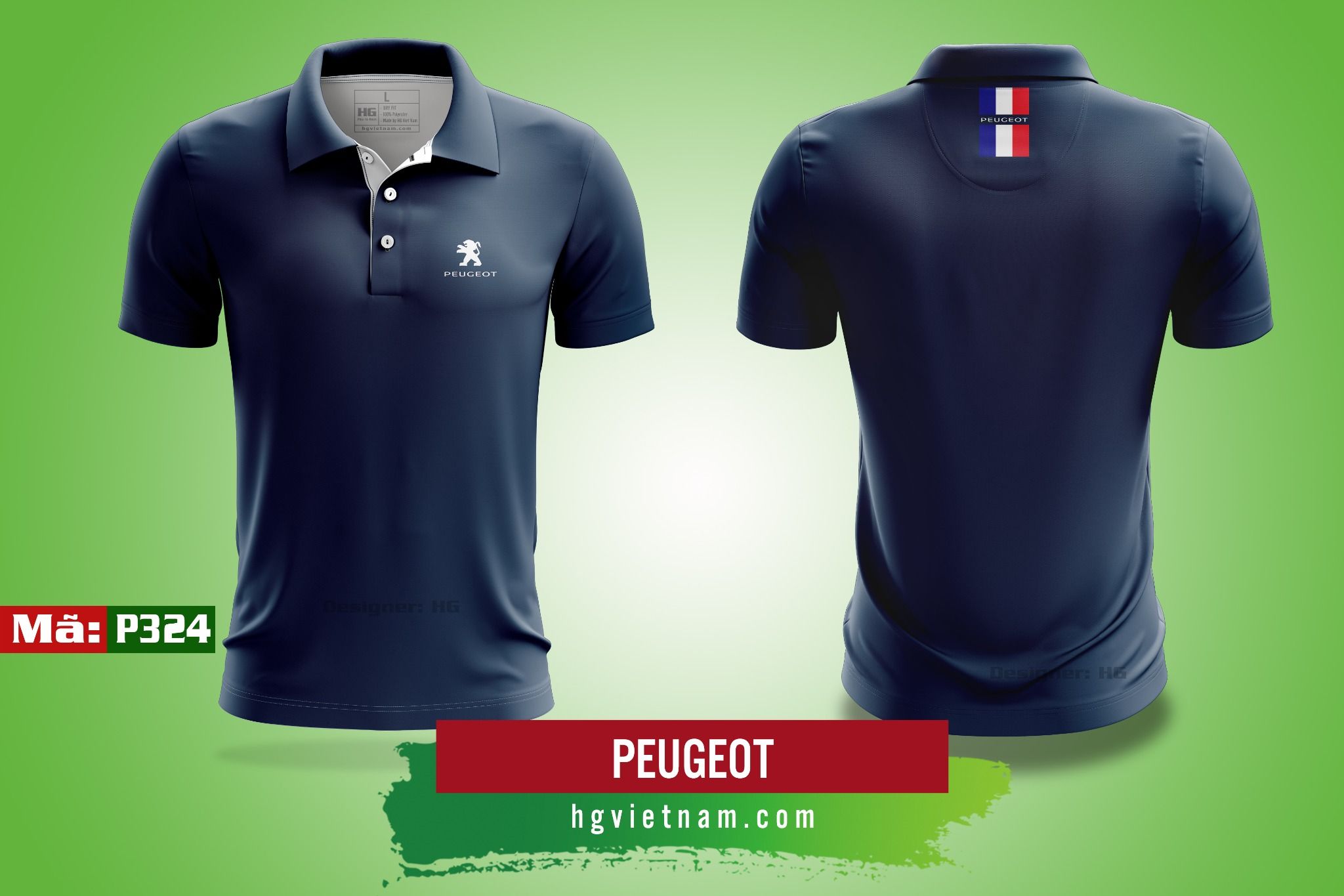 Tổng hợp mẫu áo đồng phục polo màu xanh tím than