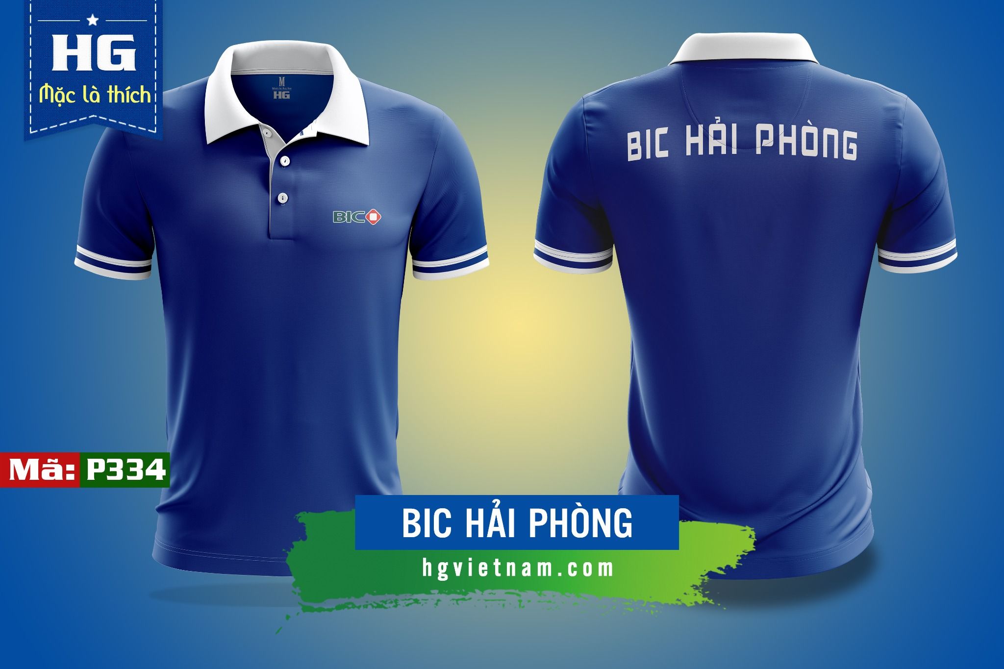 Tổng hợp mẫu áo đồng phục polo màu xanh dương