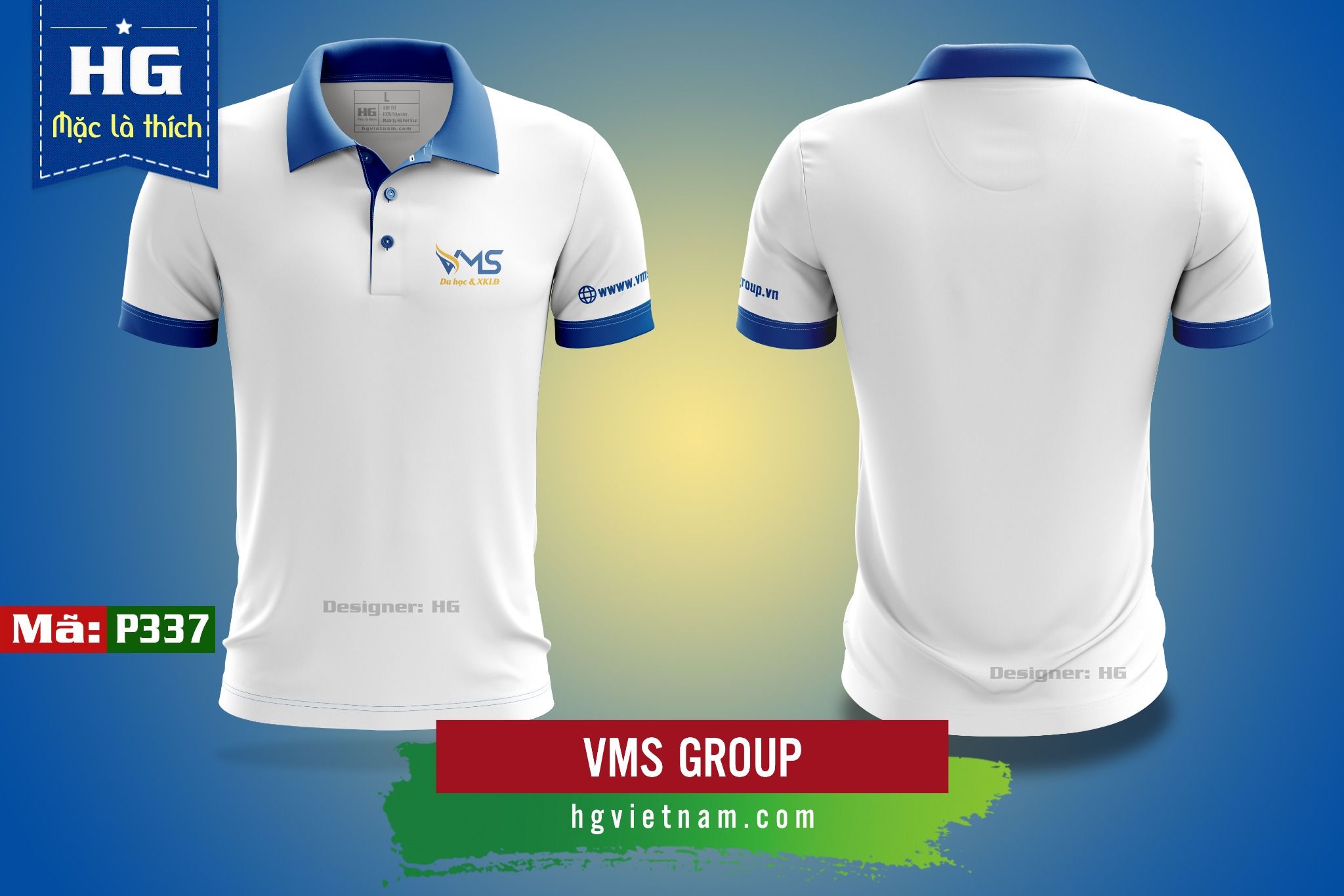 Tổng hợp mẫu áo đồng phục polo màu trắng