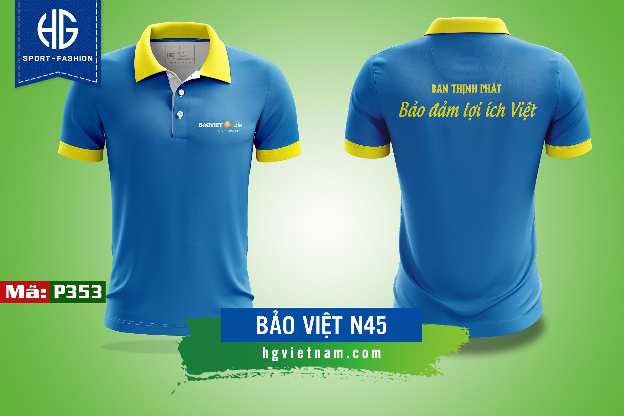 Tổng hợp mẫu áo đồng phục polo màu xanh dương