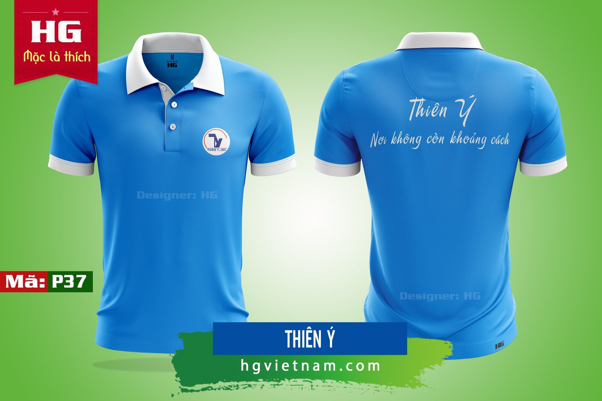 Tổng hợp mẫu áo đồng phục polo màu xanh dương
