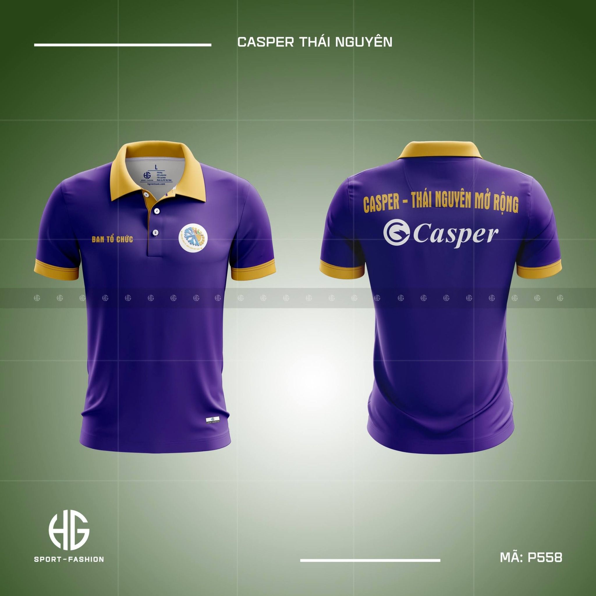 Tổng hợp mẫu áo đồng phục polo màu xanh tím than