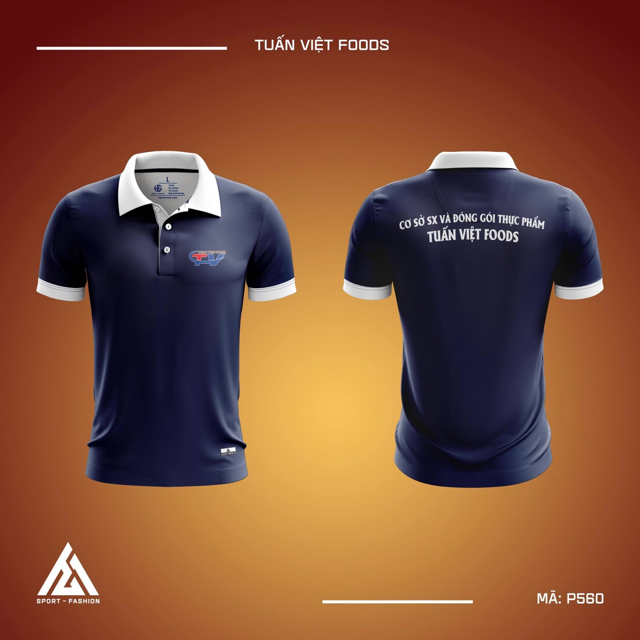Tổng hợp mẫu áo đồng phục polo màu xanh tím than