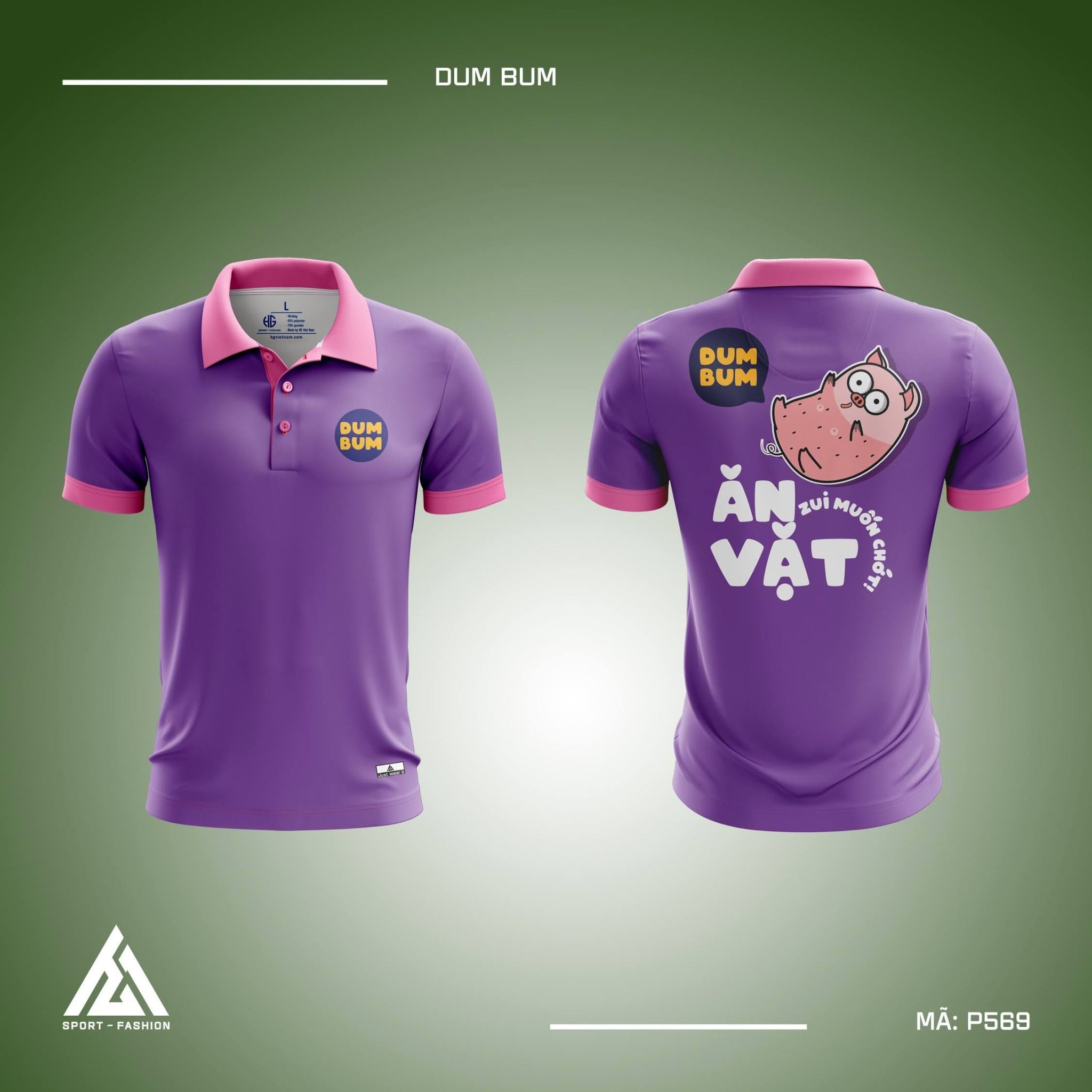 Tổng hợp mẫu áo đồng phục polo màu tím