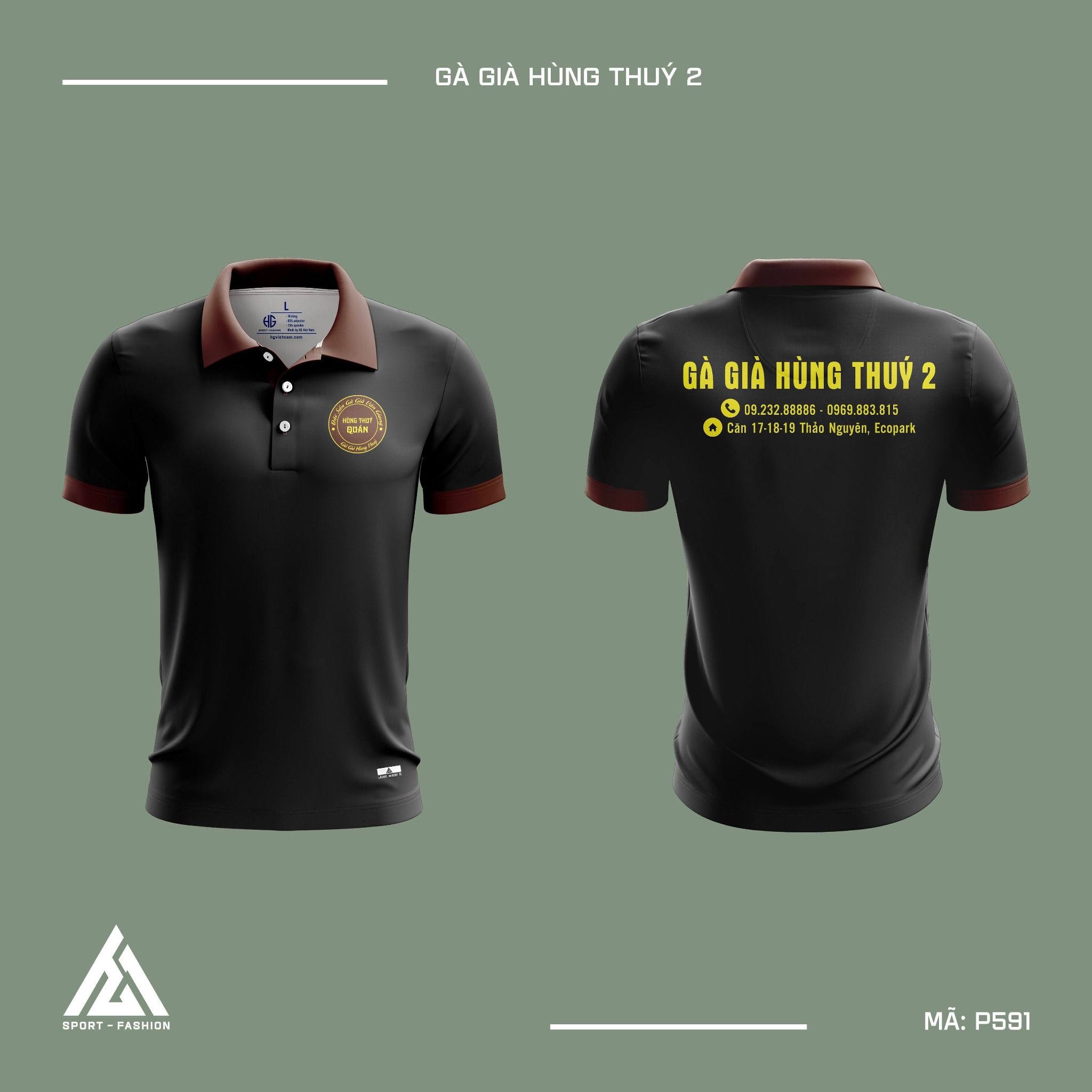 Tổng hợp mẫu áo đồng phục polo màu đen