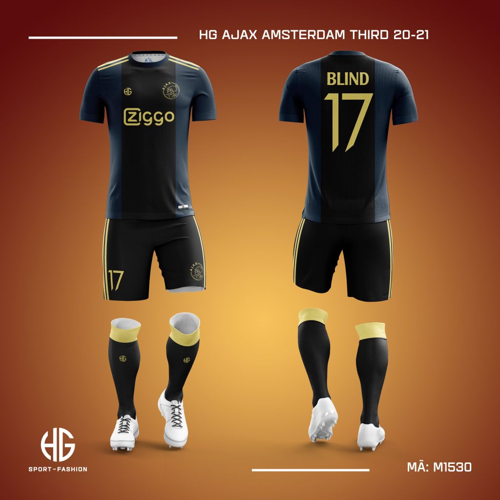 Áo bóng đá câu lạc bộ M1530. HG Ajax Amsterdam Third 20-21