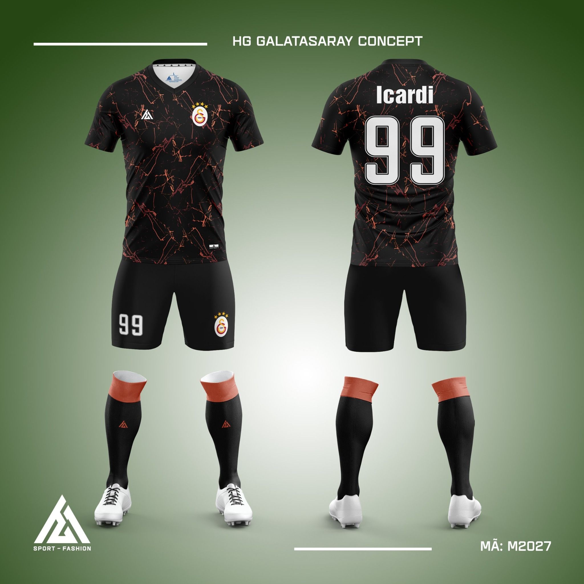  Áo bóng đá câu lạc bộ Galatasaray Concept M2027. HG 