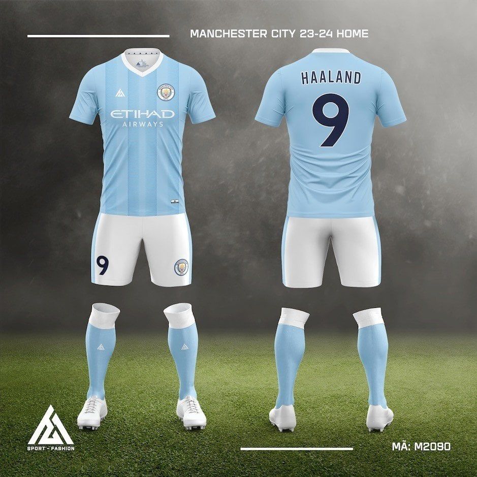  Bộ bóng đá câu lạc bộ Manchester City 23-24 Home M2090 