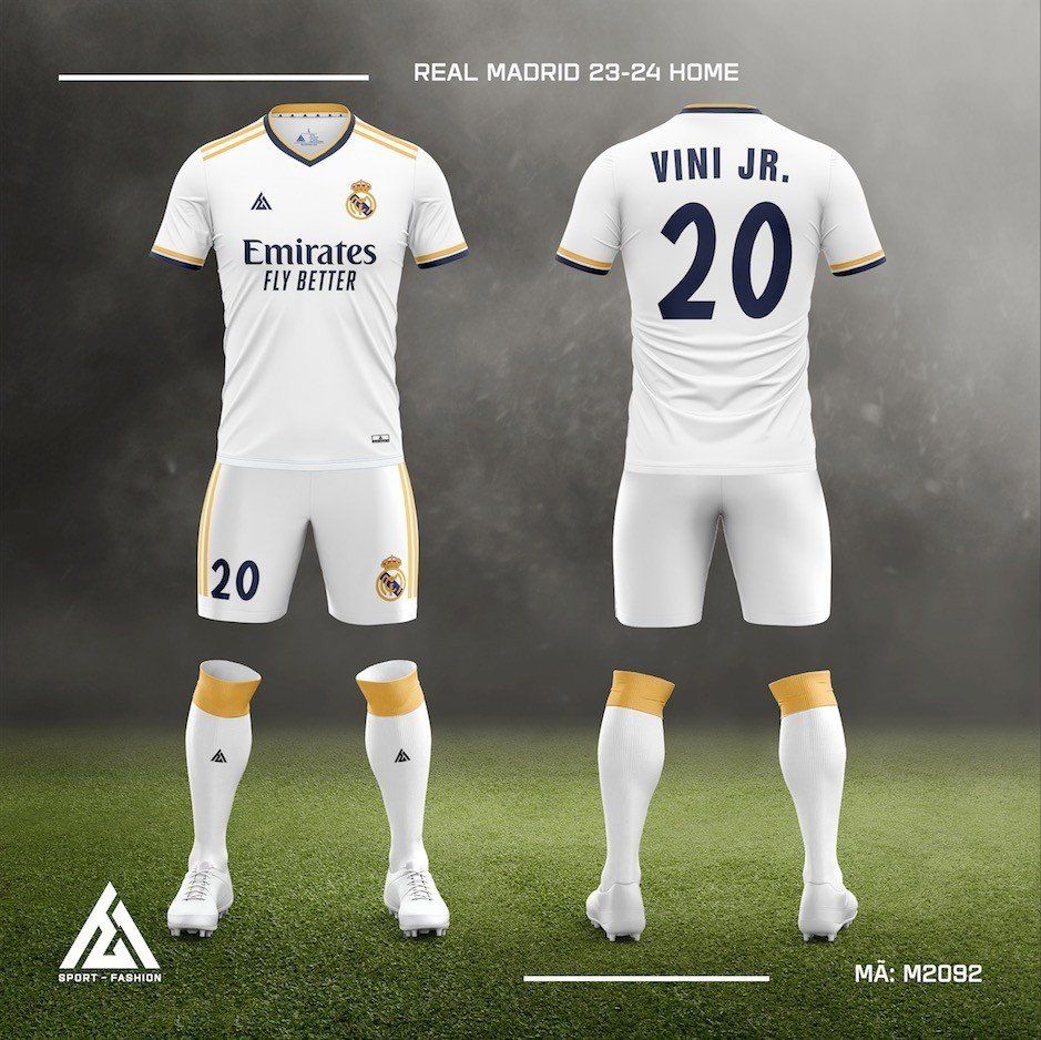 Bộ bóng đá câu lạc bộ Real Madrid Third 22-23 M2092
