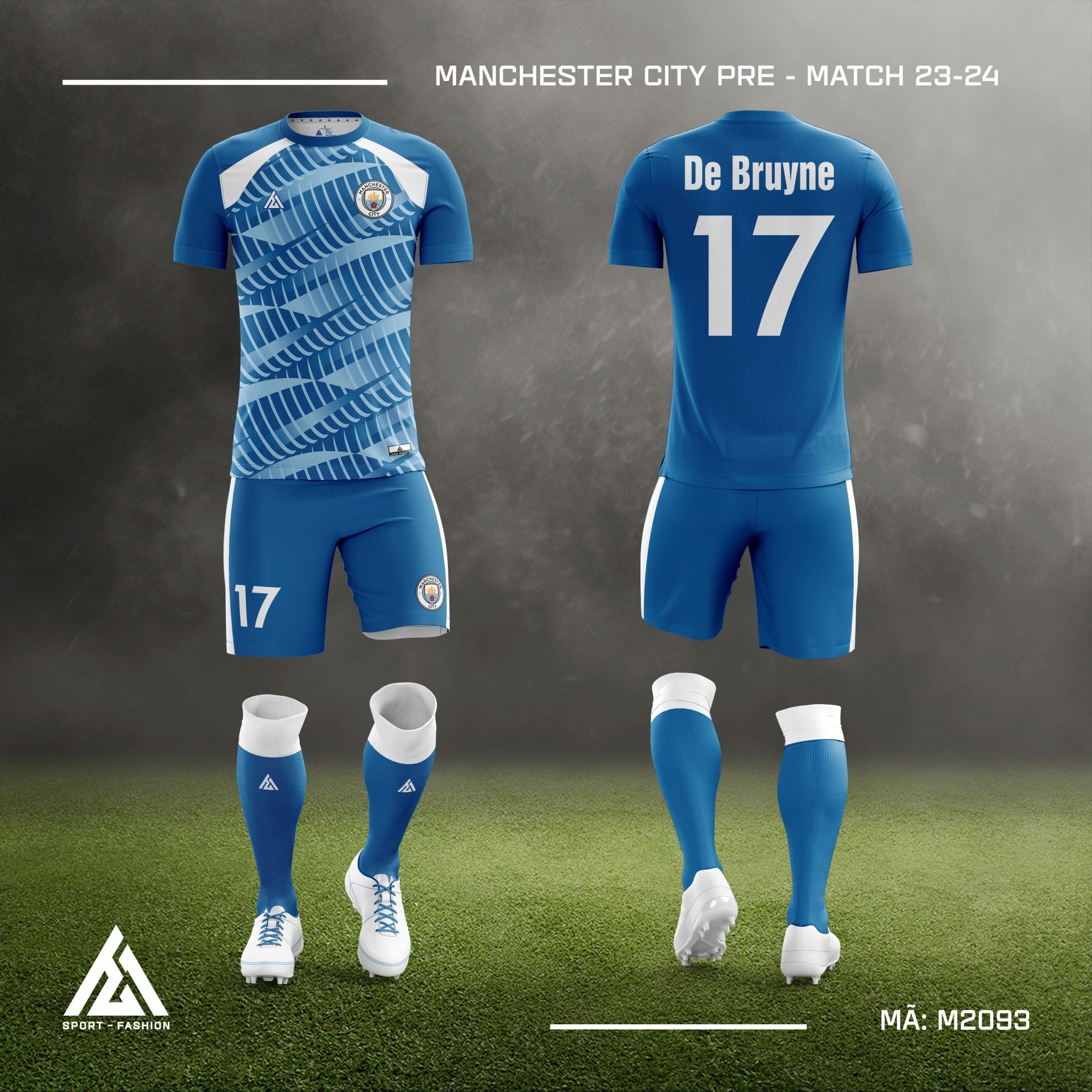 Bộ bóng đá câu lạc bộ Manchester City Pre-Match 23-24 M2093