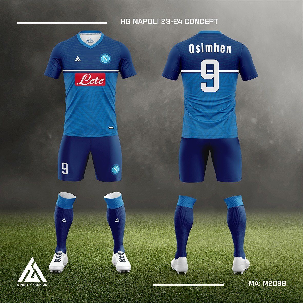 Bộ bóng đá câu lạc bộ Napoli 23-24 Concept M2099