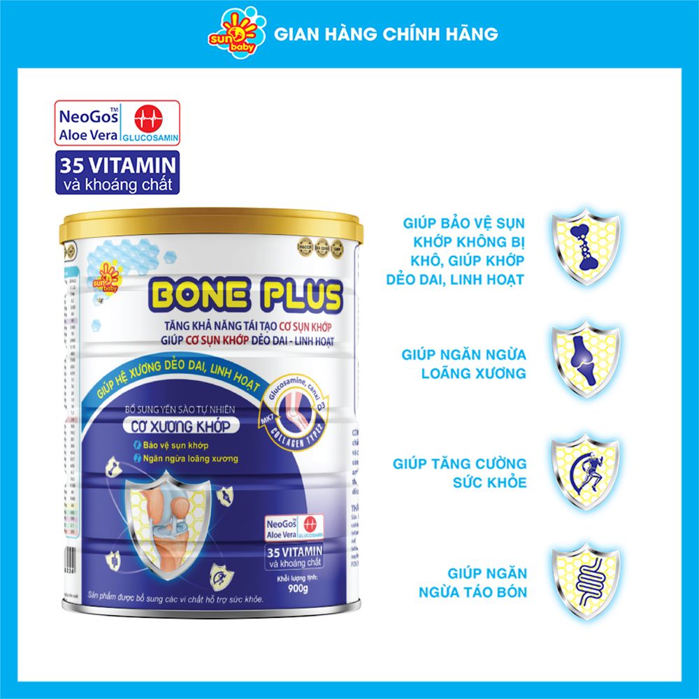  Sữa bột giúp xương khớp chắc khỏe SUNBABY BONE PLUS 900g 